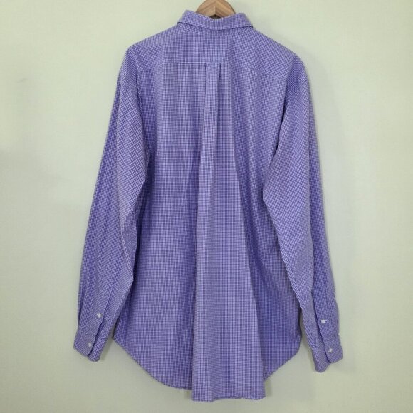 Ralph Lauren Shirt Mens XLT Multicolor Plaid LS Pony Button Down Classic Cotton - Picture 15 of 15